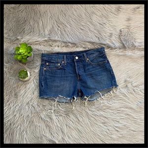 Levi’s 501 Button Fly Denim Cutoff Shorts